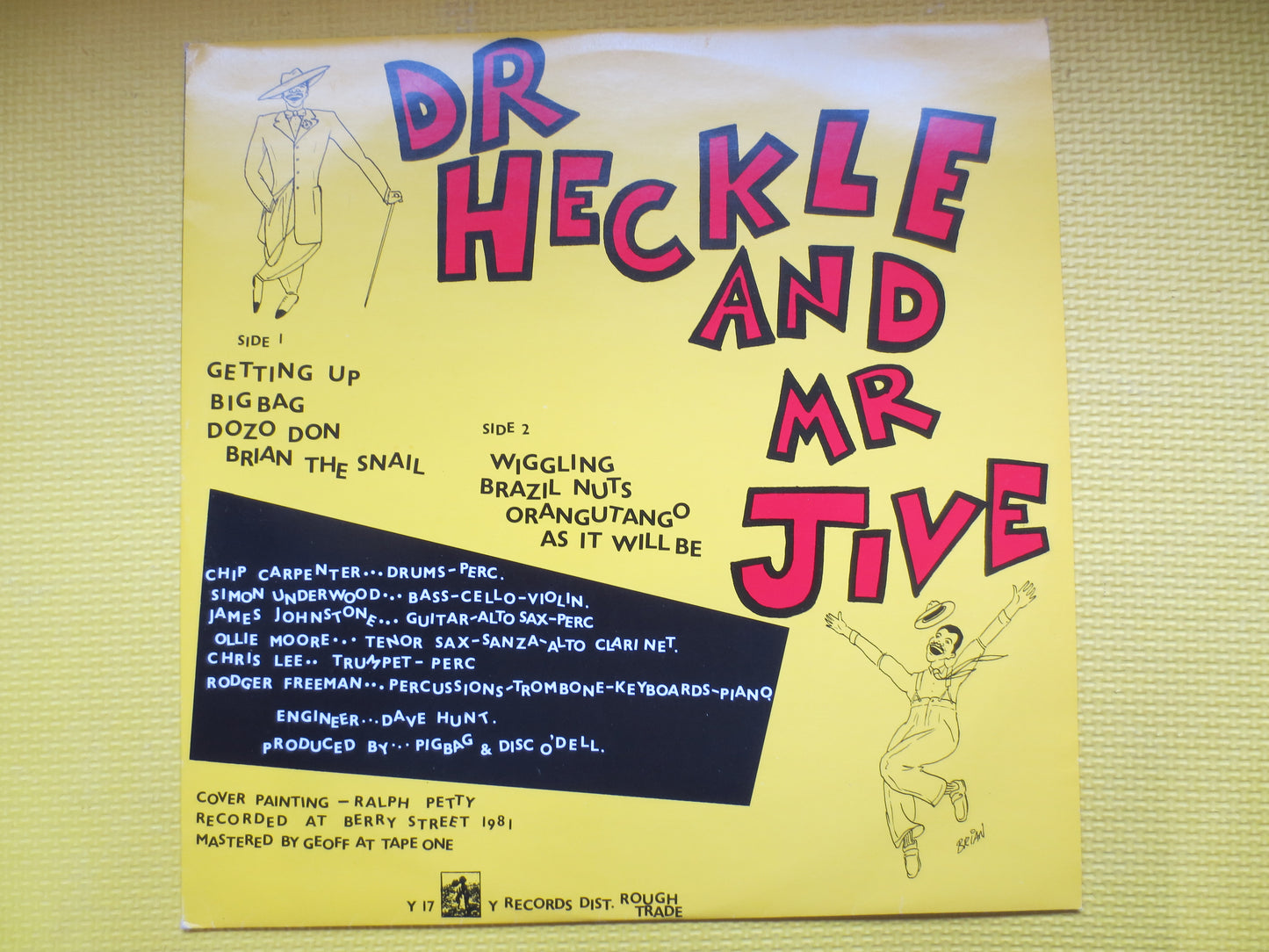 PIGBAG, Dr HECKLE and Mr JIVE, Pigbag Album, Pigbag Record, Pigbag Lp, Jazz Rock Album, Jazz Rock Record, Lps, 1982 Records