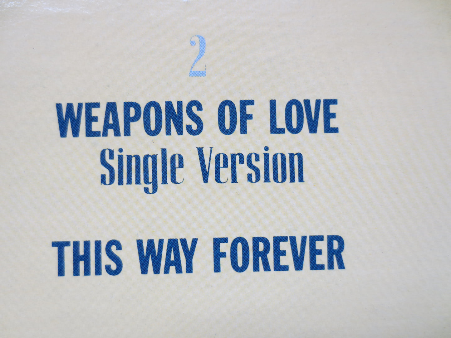 The TRUTH, WEAPONS of LOVE, The Truth Ep, Weapons of Love Ep, The Truth Album, New Wave, Rock Ep, New Wave Ep, 1987 Records