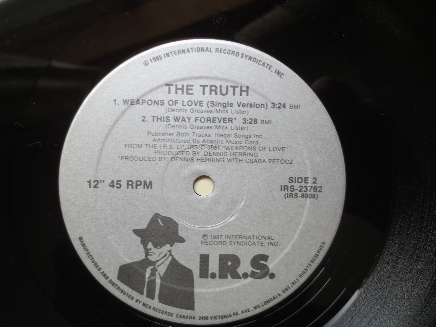 The TRUTH, WEAPONS of LOVE, The Truth Ep, Weapons of Love Ep, The Truth Album, New Wave, Rock Ep, New Wave Ep, 1987 Records