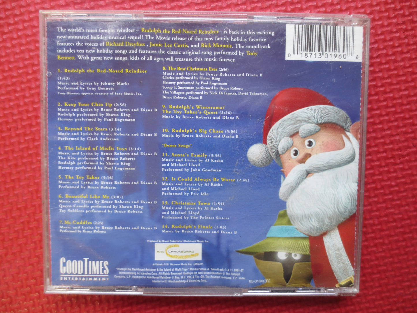 RUDOLPH, CHRISTMAS Cd, Red-Nosed REINDEER, Kids Christmas Cd, Christmas, Christmas Music, Christmas Song, 2001 Compact Discs