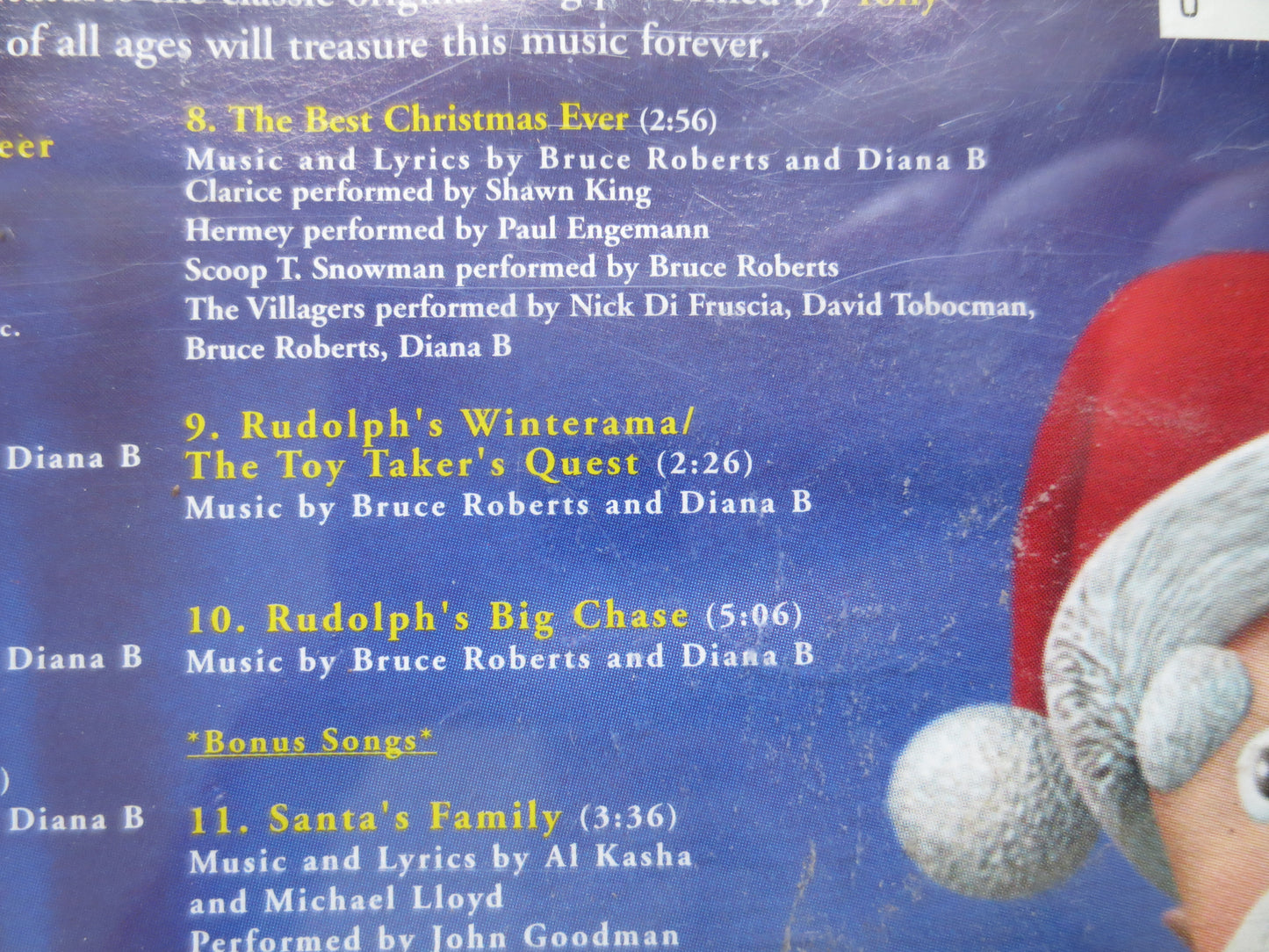 RUDOLPH, CHRISTMAS Cd, Red-Nosed REINDEER, Kids Christmas Cd, Christmas, Christmas Music, Christmas Song, 2001 Compact Discs