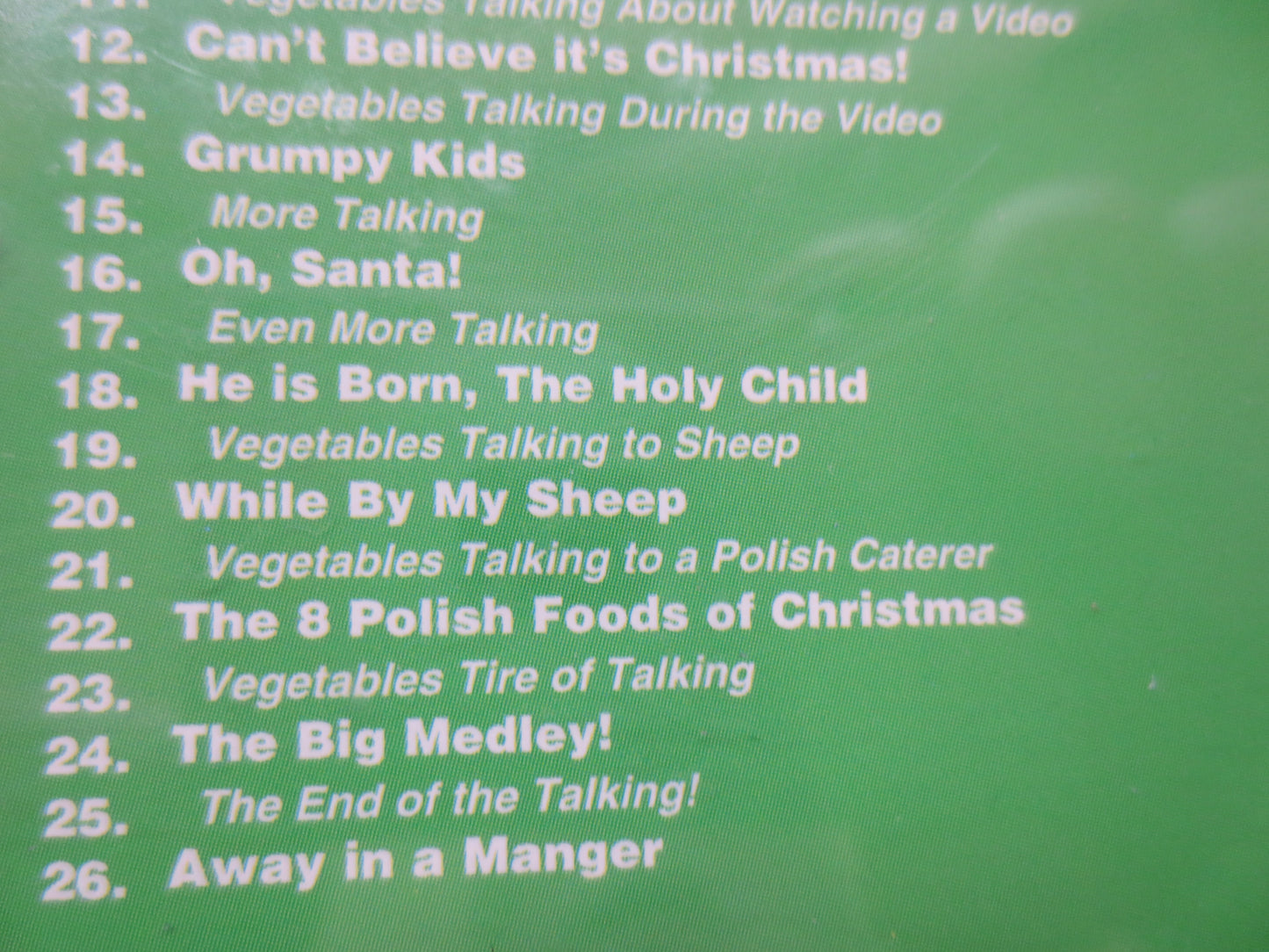 VERY VEGGIE CHRISTMAS, Christmas Music Cd, Christmas Cd, Christmas Music, Christmas Carols Cd, Childrens Cd, 1996 Compact Disc