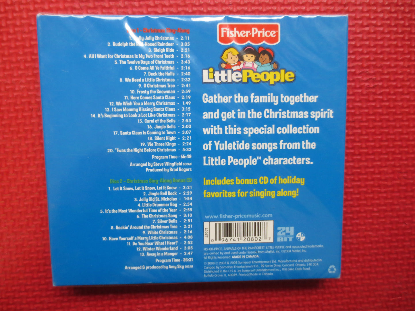 FISHER-Price, CHRISTMAS Sing Along, Factory SEALED, Little People Cd, Sing Along Cd, Childrens Cd, Cd, Kids Music, Kids Song