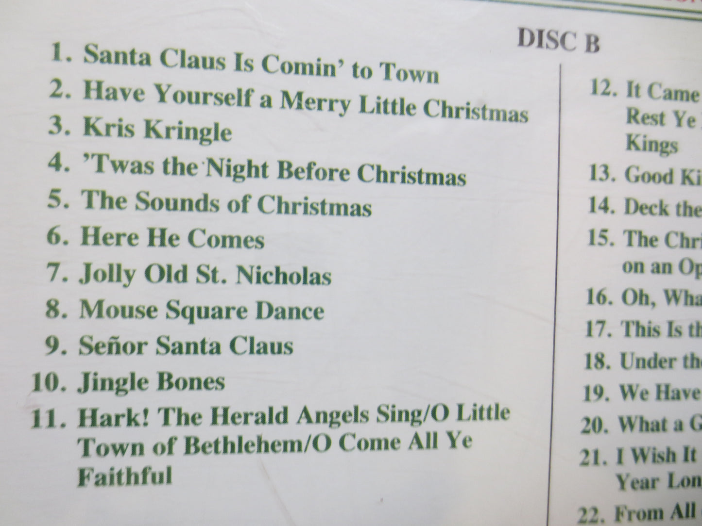 Vintage Cds, DISNEY CHRISTMAS, 2 CHRISTMAS Cd, Disney Music, Disney Song, Walt Disney Cd, Vintage Disney, Disney Cd, Compact Discs, 1991 Cd