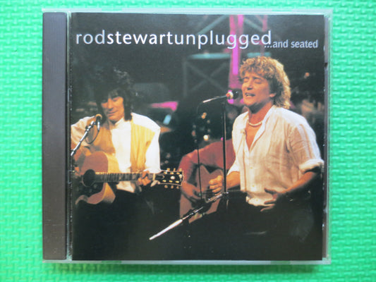 Vintage Cd, ROD STEWART, UNPLUGGED, Rod Stewart Cd, Rod Stewart Lp, Rock Album, Rod Stewart Music, Classic Rock Cd, Cds, 1993 Compact Disc