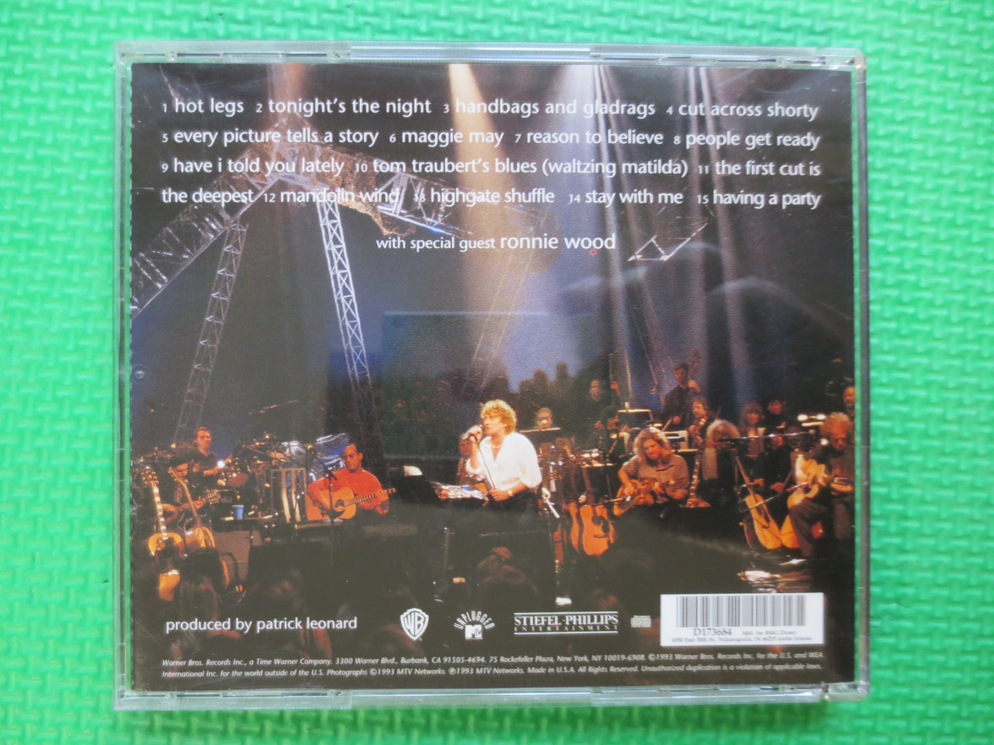 Vintage Cd, ROD STEWART, UNPLUGGED, Rod Stewart Cd, Rod Stewart Lp, Rock Album, Rod Stewart Music, Classic Rock Cd, Cds, 1993 Compact Disc