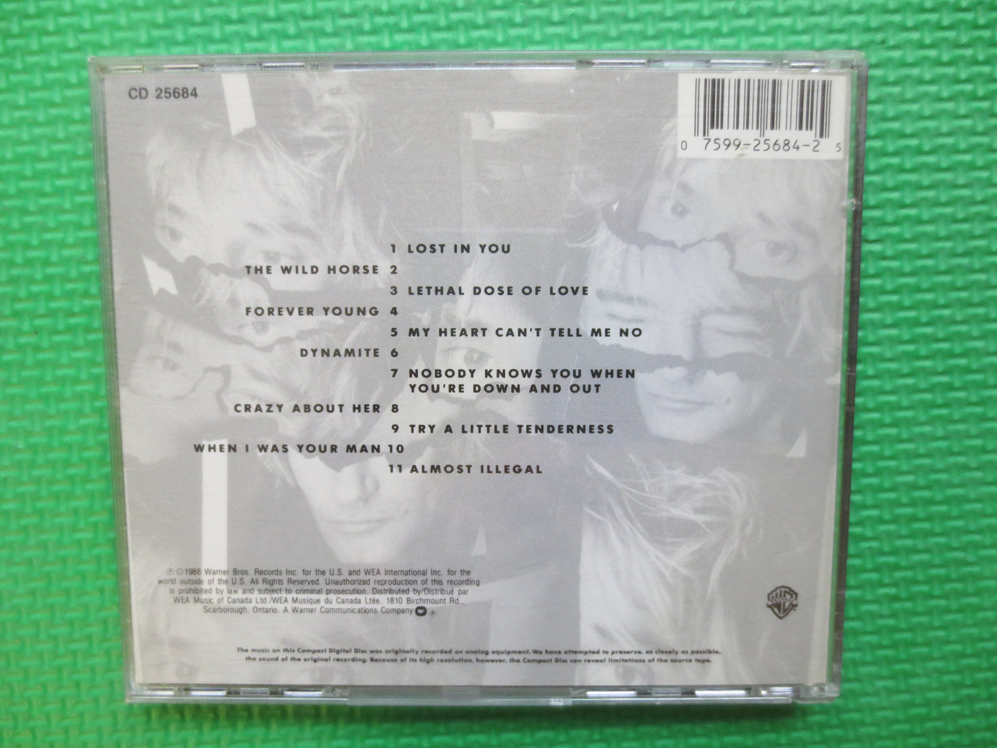 ROD STEWART, Out of ORDER, Rod Stewart Cd, Rod Stewart Lp, Rock Album, Rod Stewart Music, Classic Rock Cd, Cd, 1988 Compact Disc