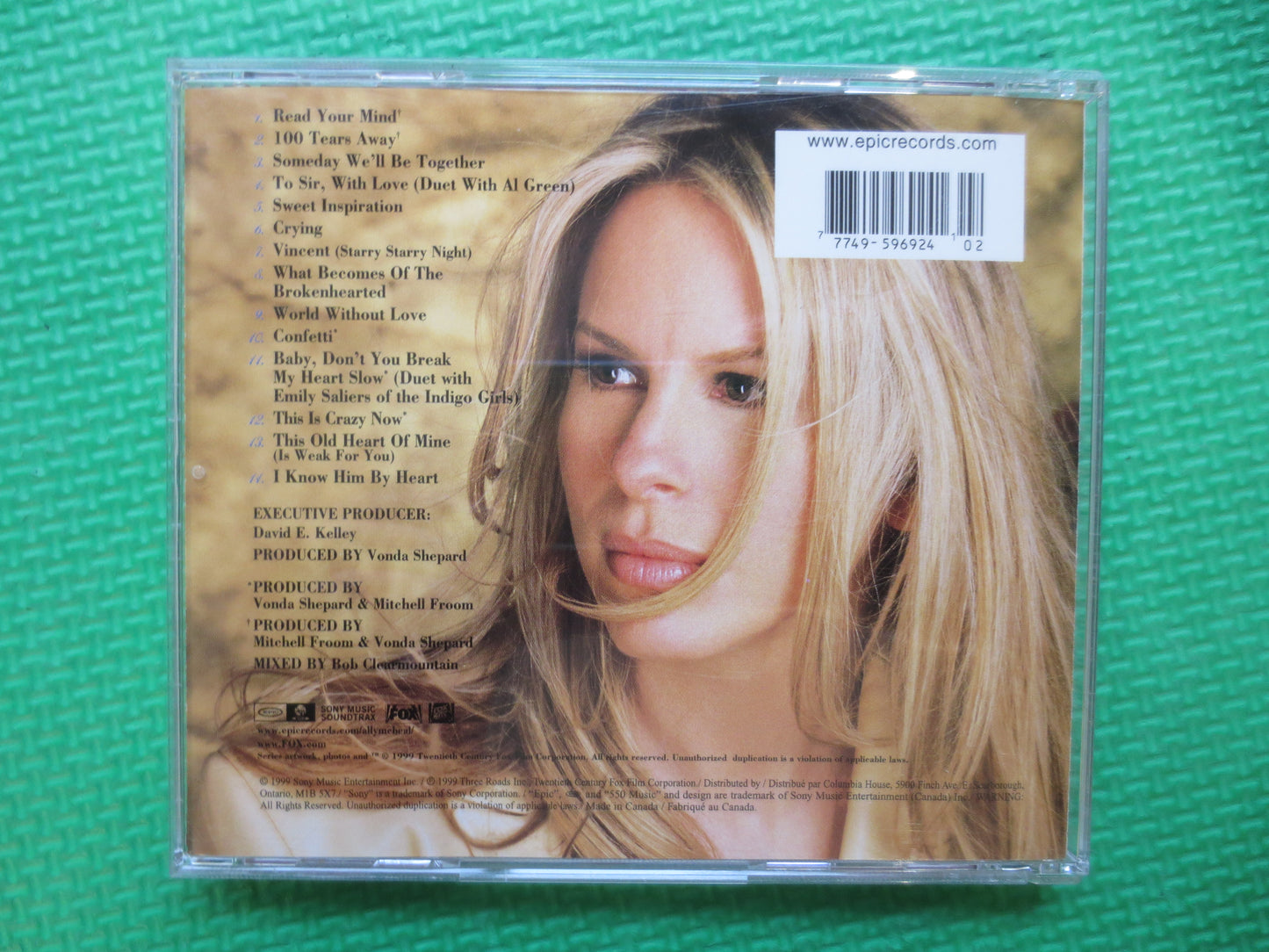 ALLY McBEAL, VONDA Sheppard, Ally McBeal Cd, Ally McBeal Album, Vonda Sheppard Cd, Tv Show Cd, Tv Show Songs, 1999 Compact Disc