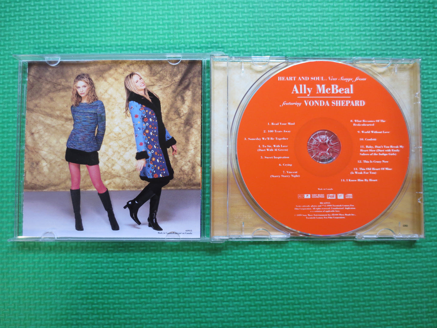 ALLY McBEAL, VONDA Sheppard, Ally McBeal Cd, Ally McBeal Album, Vonda Sheppard Cd, Tv Show Cd, Tv Show Songs, 1999 Compact Disc