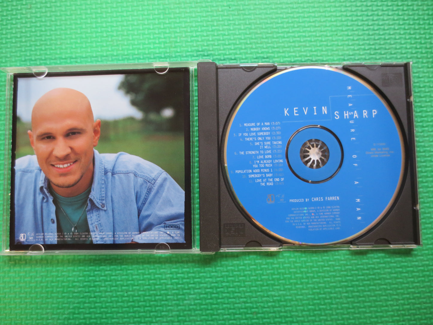 KEVIN SHARP, Measure of a MAN, Kevin Sharp Cd, Soft Rock Cd, Kevin Sharp Album, Kevin Sharp Lp, Rock Music Cd, 1996 Compact Disc