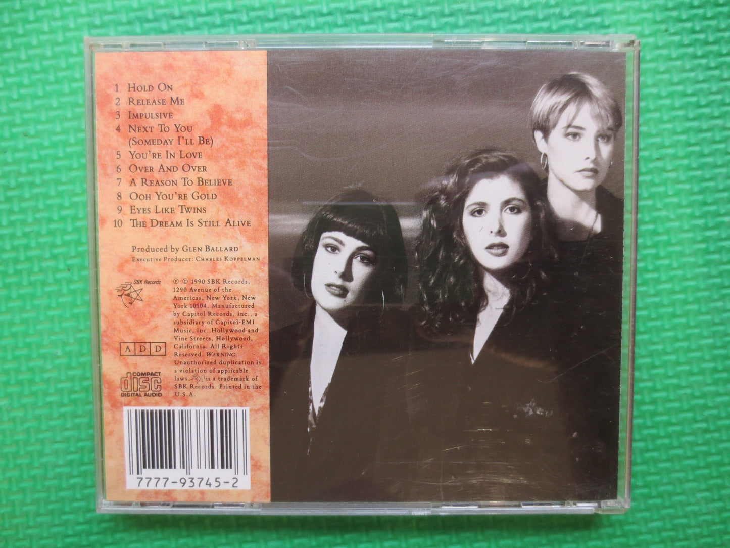 WILSON PHILLIPS, Debut  Cd, Wilson Phillips Cd, Wilson Phillips Lp, Dance Music Cd, Music Cd, Pop Music Cd, 1990 Compact Disc