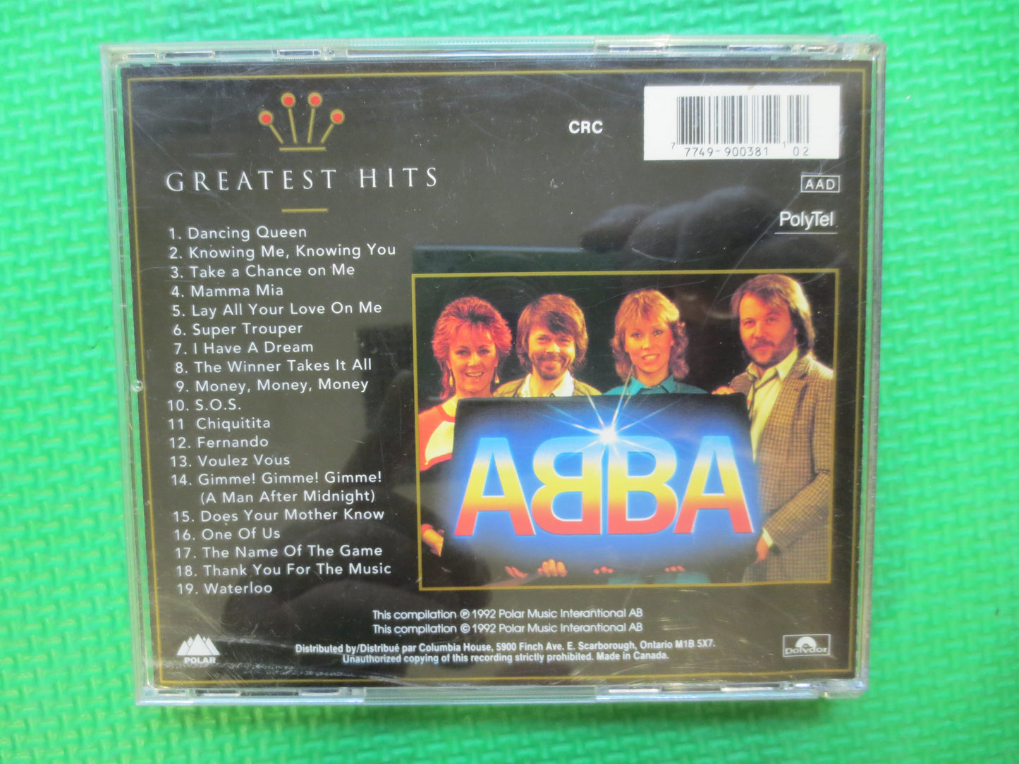 ABBA, GREATEST Hits, ABBA Cd, Abba Music, Abba Hits Cd, Abba Songs, Pop Music Cd, Pop Cd, Abba Album, Disco, 1992 Compact Discs