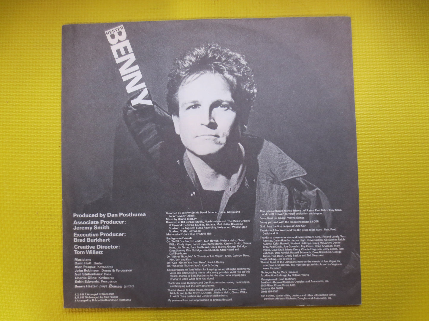 BENNY HESTER, BENNY From Here, Benny Hester Records, Benny Hester Album, Benny Hester Lp, Benny Hester Vinyl, 1985 Records