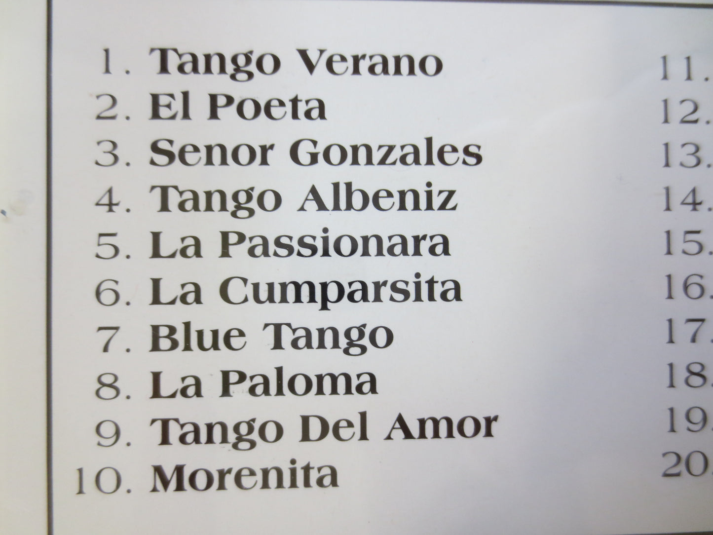 20 BEAUTIFUL TANGOS, LATIN Dance Music, Classical Cd, Dance Music Cd, Classical Albums, Tango Music Cd, Cds, 1993 Compact Discs