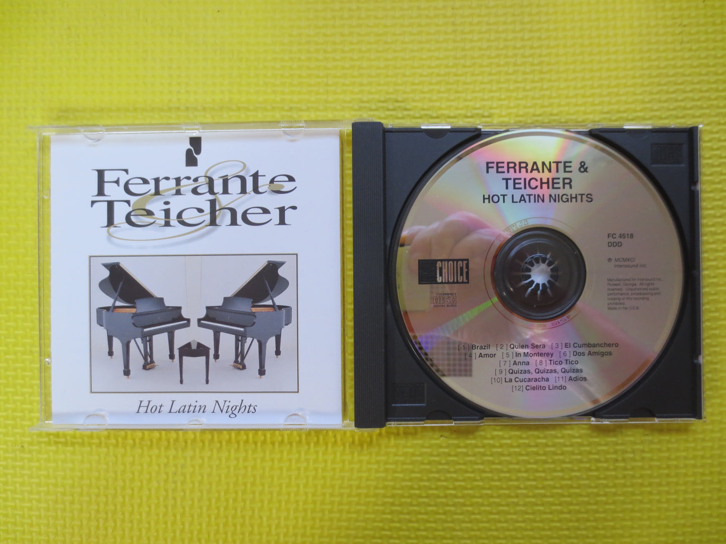 FERRANTE TEICHER, Hot LATIN Nights, Latin Dance Music Cd, Classical Cd, Music Cd, Cds, Ferrante and Teicher, 1993 Compact Discs