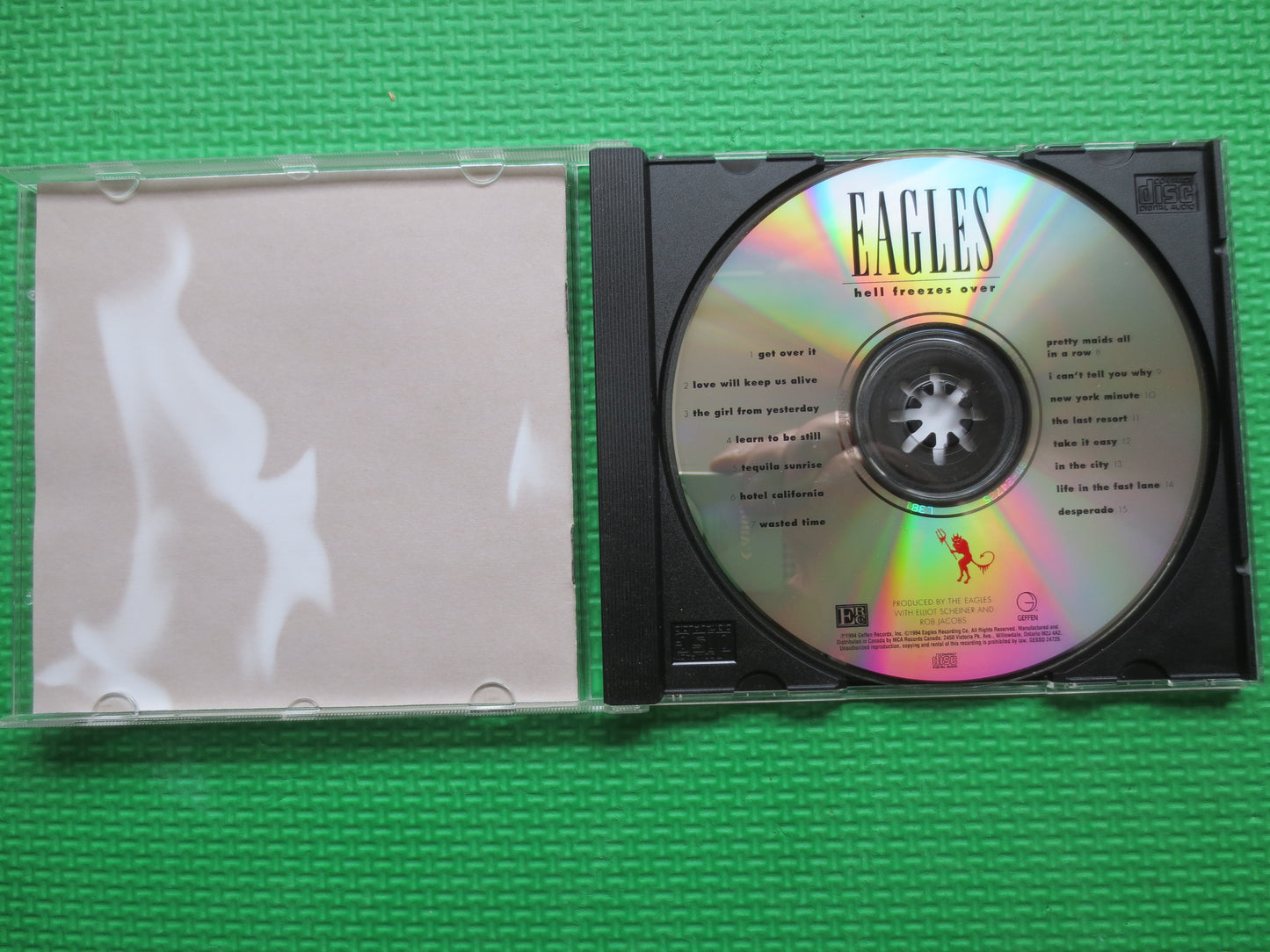 The EAGLES, Hell Freezes Over, The EAGLES Cd, The EAGLES Lp, Vintage Compact Disc, Rock Cd, Cd Rock, 1994 Compact Discs