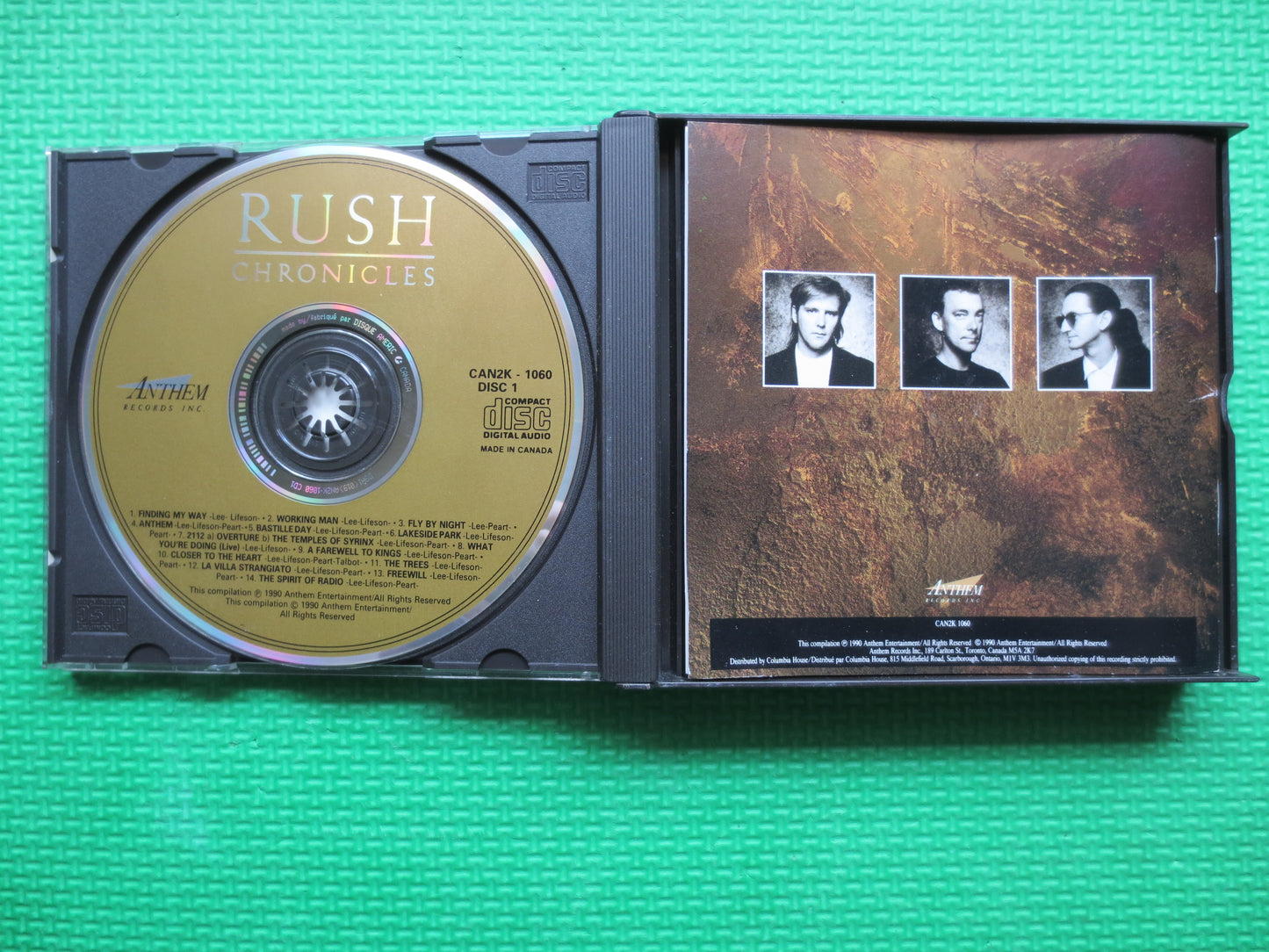 RUSH, Rush CHRONICLES, DOUBLE Cd, Rush Cd, Rush Album, Rush Lp, Rock Cd, Hard Rock Cd, Classic Rock Lp, Cds, 1990 Compact Disc