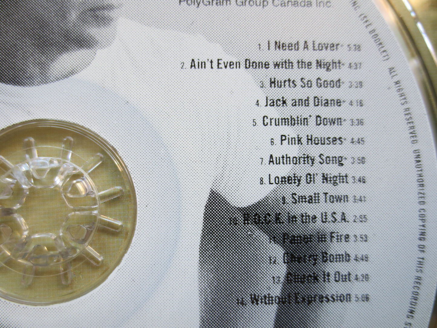 JOHN MELLENCAMP, The BEST, John Mellencamp Cd, John Cougar Cd, John Cougar Album, John Cougar Songs, Rock Cd, 1997 Compact Disc