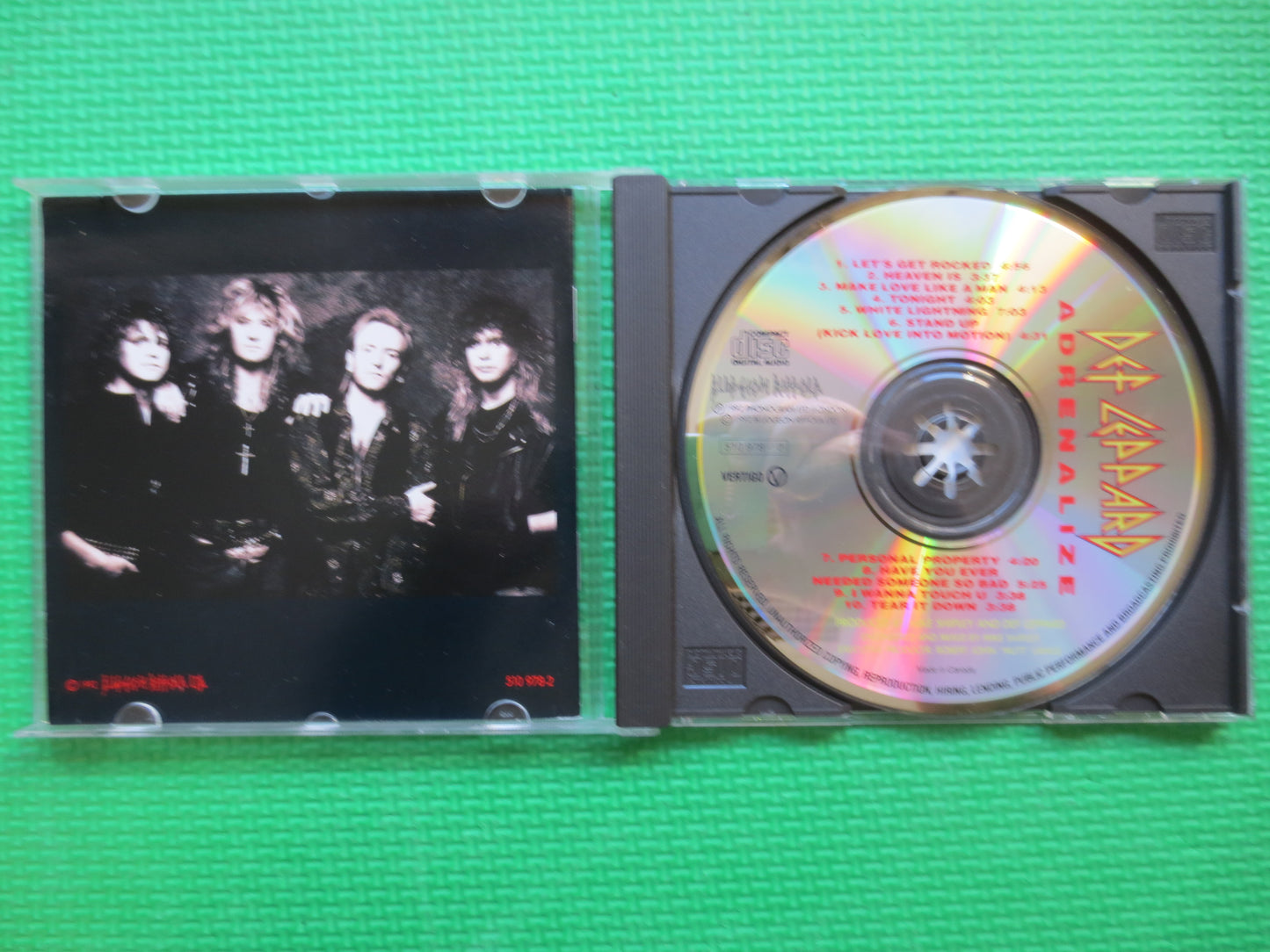 DEF LEPPARD, ADRENALIZE, Def Leppard Cd, Adrenalize Cd, Def Leppard Album, Rock Cd, Def Leppard Record, Cd, 1992 Compact Discs