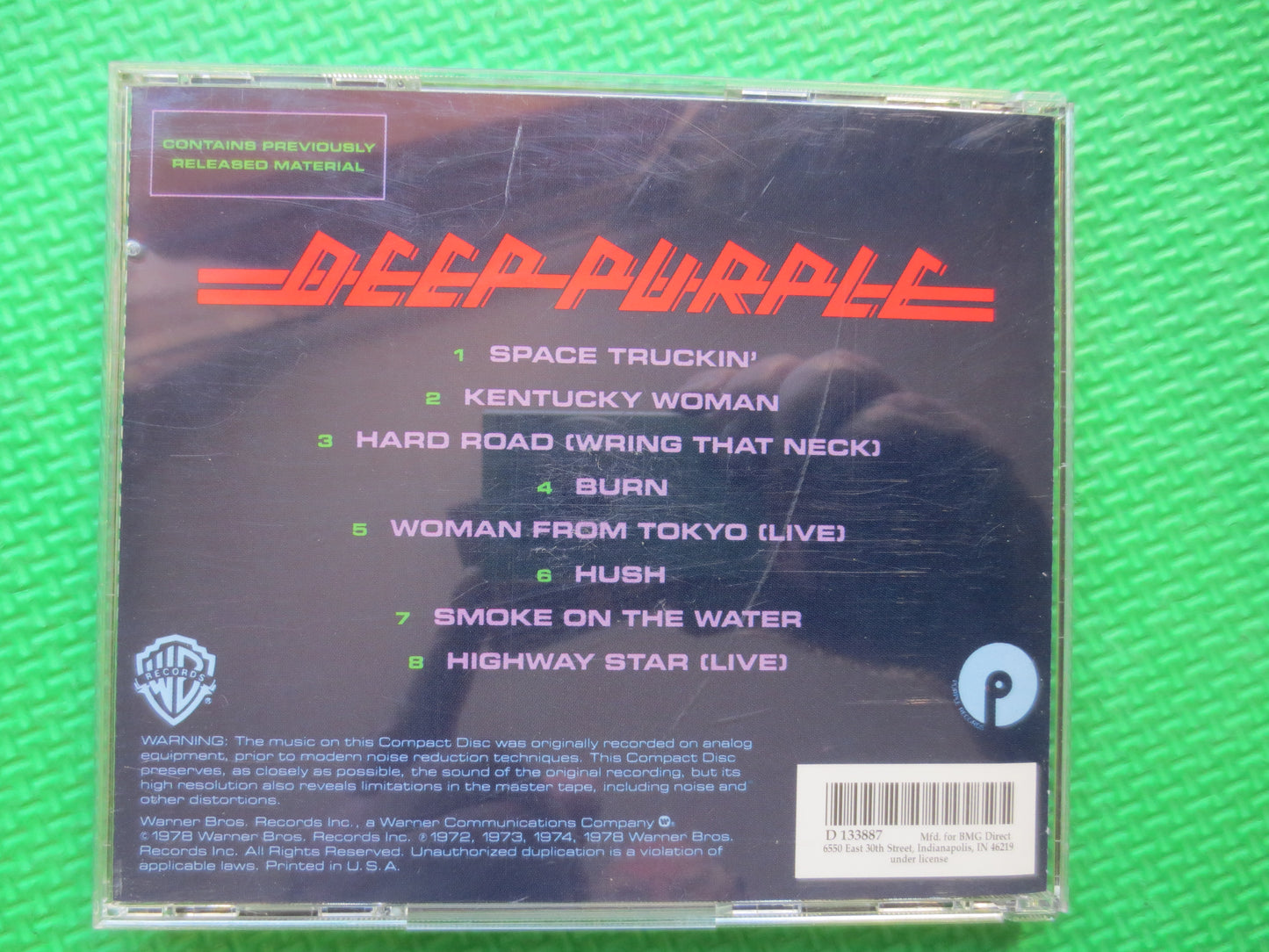 DEEP PURPLE, GREATEST Hits, Deep Purple Cd, Greatest Hits Cd, Rock Cd, Heavy Metal Cd, Deep Purple Album, 1985 Compact Discs