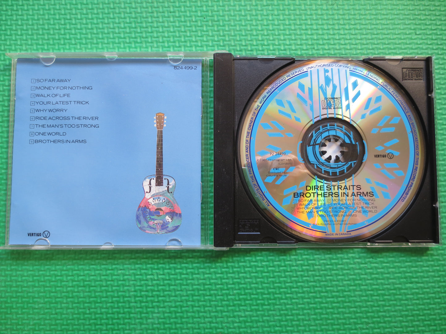 DIRE STRAITS, BROTHERS in Arms, Dire Straits Cd, Dire Straits Album,  Dire Straits Music, Classic Rock Cds, 1985 Compact Disc