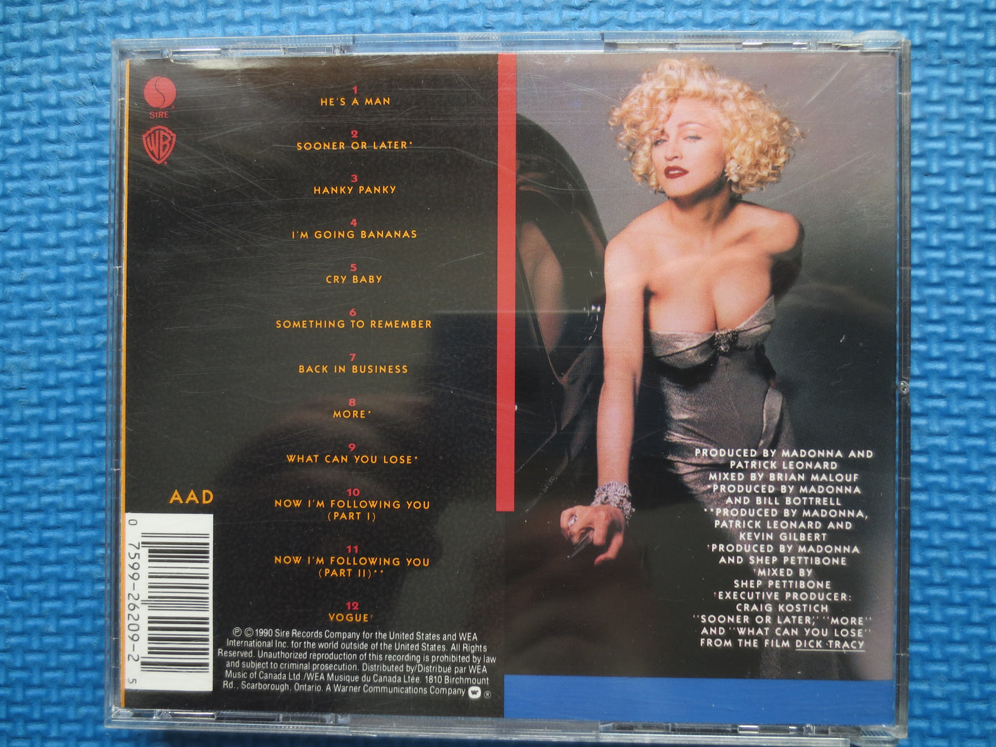 MADONNA, I'm Breathless, DICK Tracy Movie, MADONNA Cd, Dick Tracy Soundtrack, Madonna Album, Dick Tracy, 1990 Compact Disc