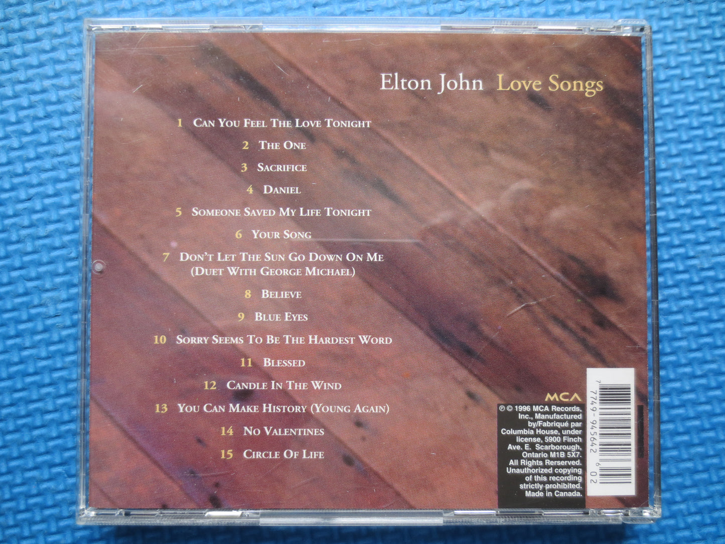 ELTON JOHN, LOVE Songs, Greatest Hits Cd, Elton John Lp, Elton John Cd, Classic Rock Cd, Cd Rock Music, 1996 Compact Disc