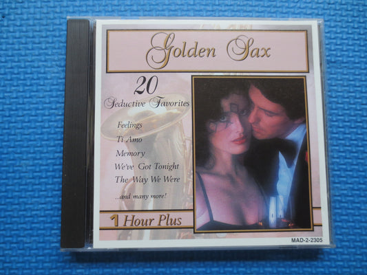 GOLDEN SAX, ROMANTIC Sax, Saxophone Music Cd, Sax Music Cd, Quiet Sax Music, Soothing Sax Music Cd, Sax Cd, 1990 Compact Disc