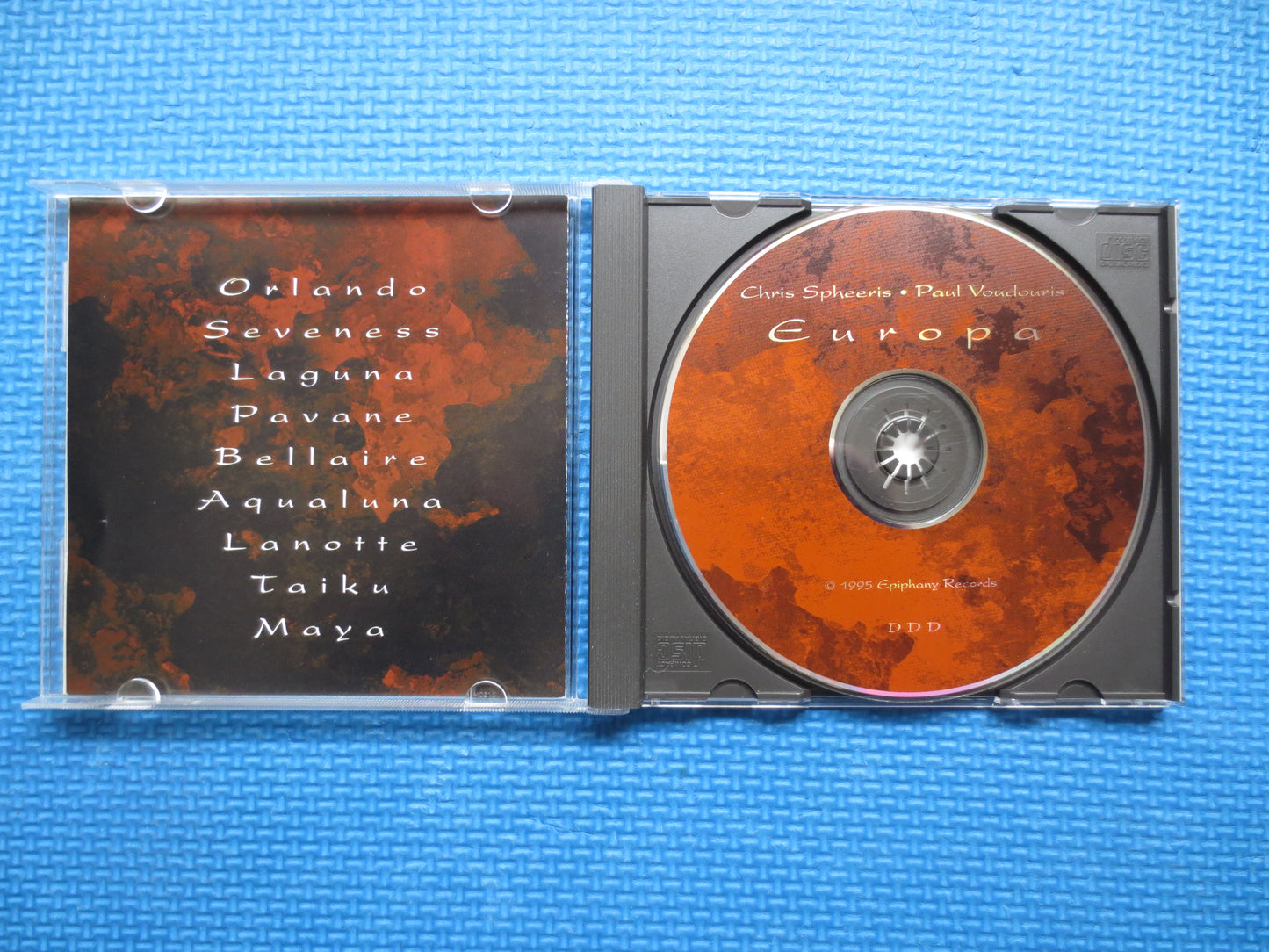 Chris SPHEERIS, Paul VOUDOURIS, EUROPA, Classical Guitar Cd, Classical Music Cd, Flamenco Guitar Cd, Guitar Cd,1995 Compact Disc