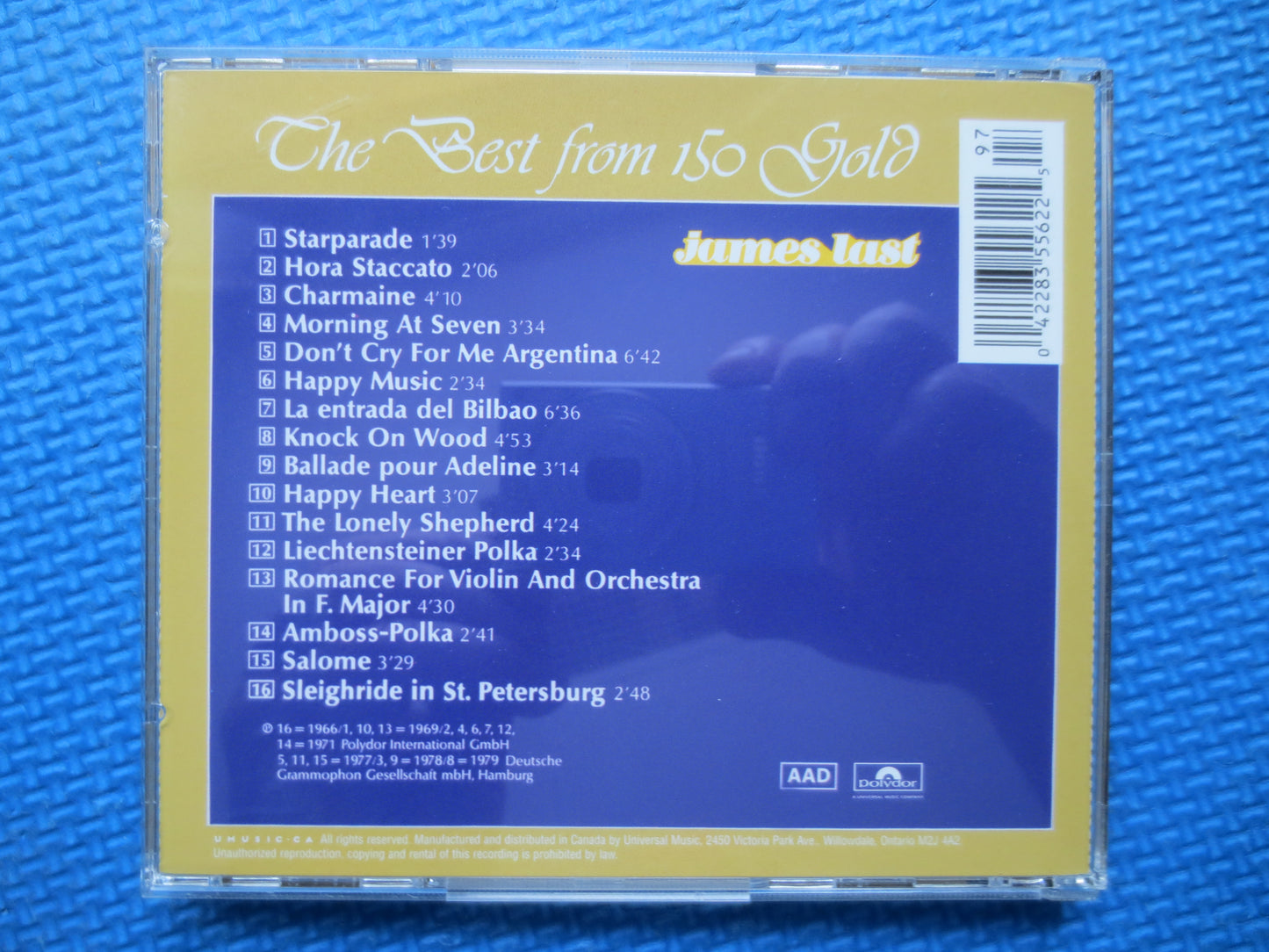 JAMES LAST, 150 GOLD, James Last Cd, Big Band Cd, Orchestra Cd, James Last Album, James Last Lp, Instrumental, 1985 Compact Disc