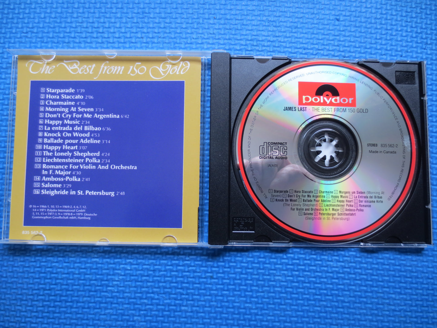 JAMES LAST, 150 GOLD, James Last Cd, Big Band Cd, Orchestra Cd, James Last Album, James Last Lp, Instrumental, 1985 Compact Disc