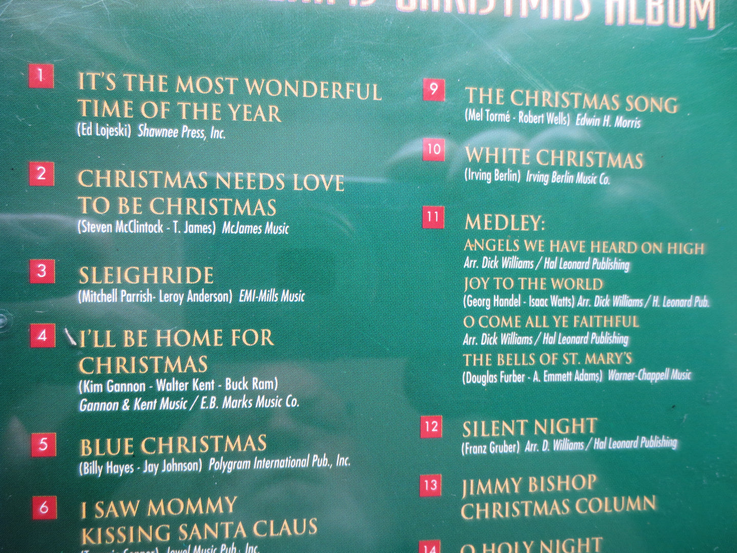 ANDY WILLIAMS, CHRISTMAS Album, Andy Williams Cd, Christmas Cd, Christmas Music Cd, Christmas Songs, Music Cd, 1998 Compact Disc