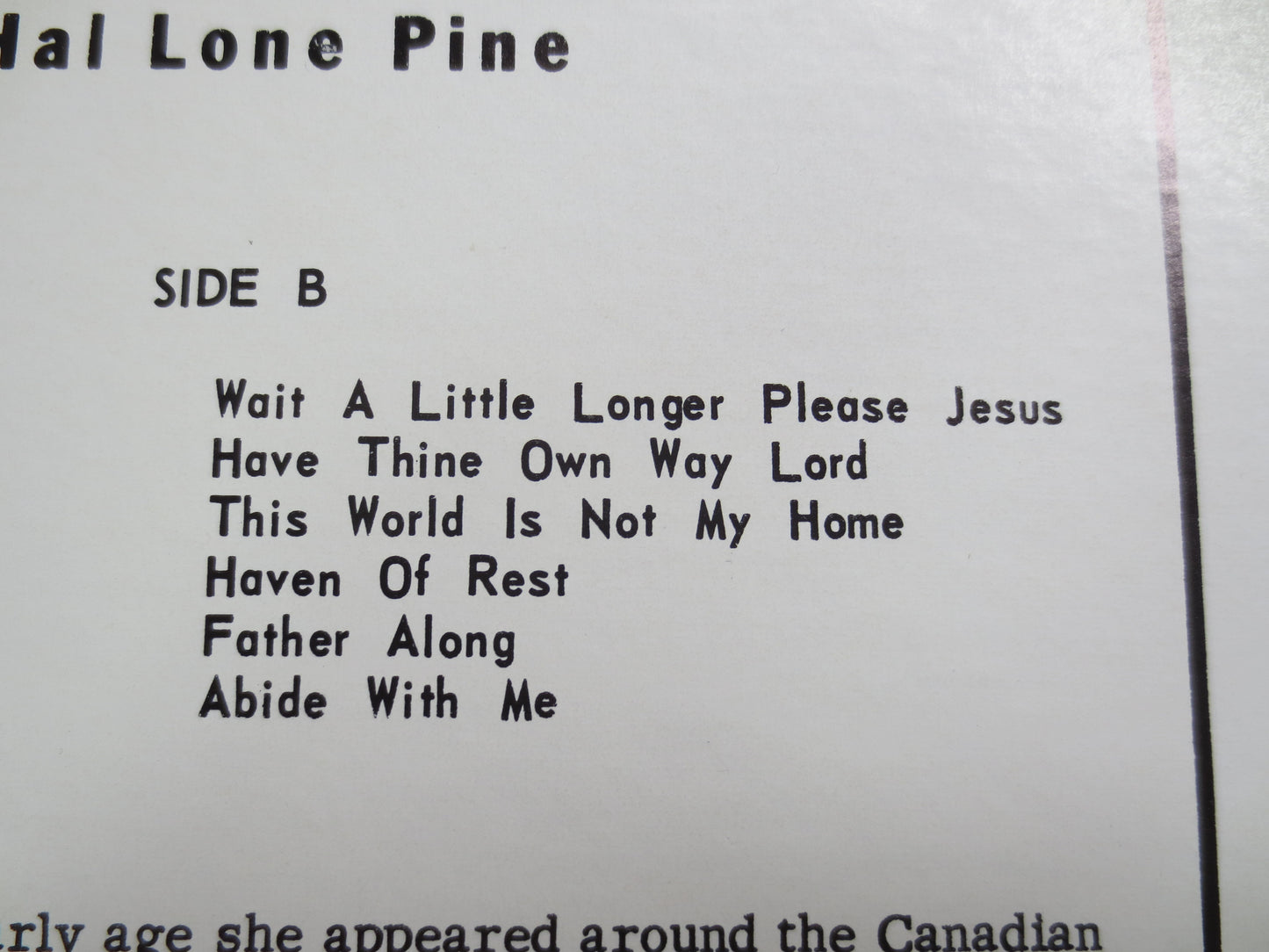 HYMNS and HEART Songs,  Hal Lone Pine Record, Jeannie Ward Album, Country Records, Hal Lone Pine Album, Gospel Record, Lps, 1962 Records