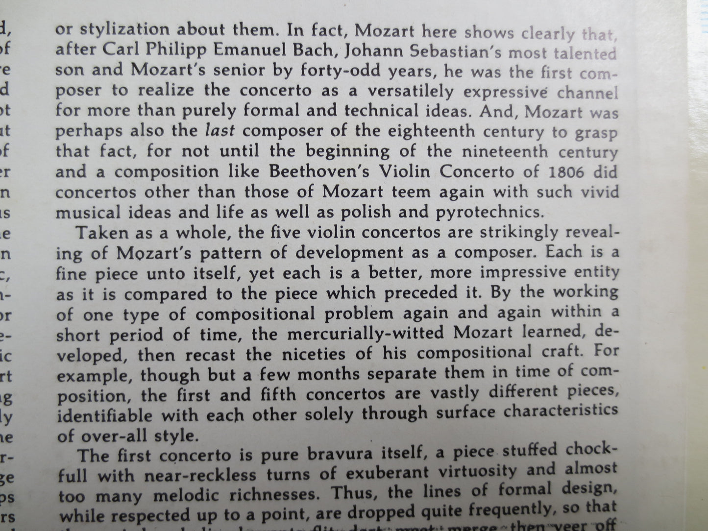 MOZART, Wolfgang Amadeus Mozart, Isaac Stern, George Szell, Columbia Symphony Orchestra, MOZART Record, MOZART Album, Classical, 1964 Record