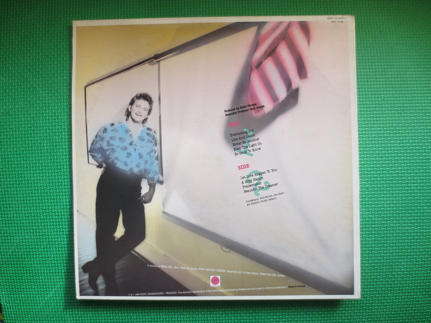 PAUL SMITH, LIVE and Learn, Paul Smith Records, Paul Smith Album, Paul Smith Lp, Rock Record, Rock Albums, 1986 Records