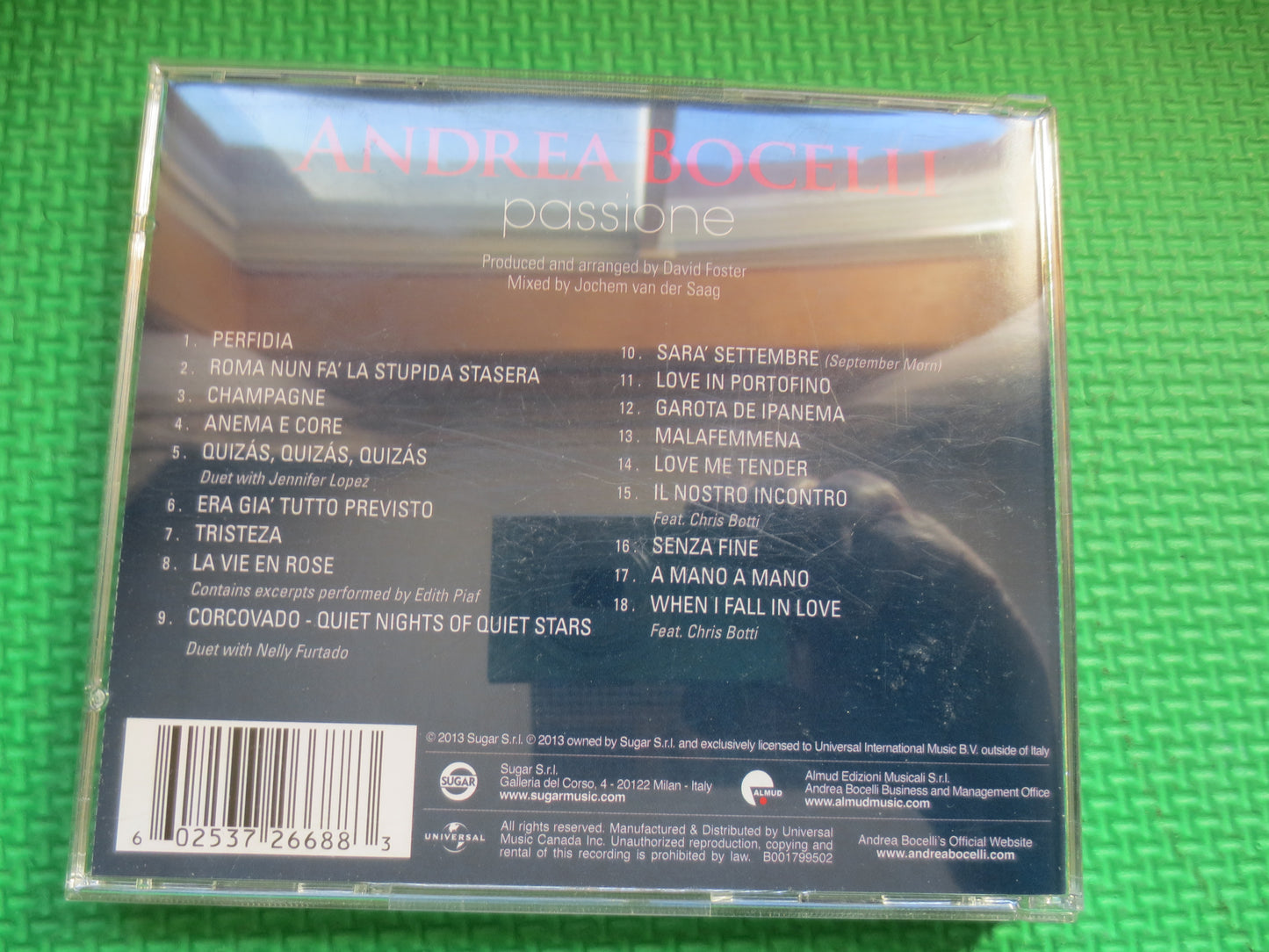 ANDREA BOCELLI, PASSIONE, Andrea Bocelli Cd, Opera Cd, Andrea Bocelli Album, Andrea Bocelli Music, Opera Music, Cd, Compact Disc