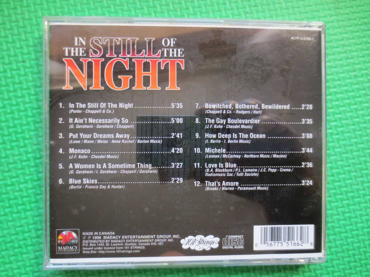 STILL of the NIGHT, ROMANTIC Music Cd, Slow Dancing Cd, Jazz Music Cd, Orchestra Cd, Relaxing Music Cd, Dancing Music Cd, 1996 Compact Disc