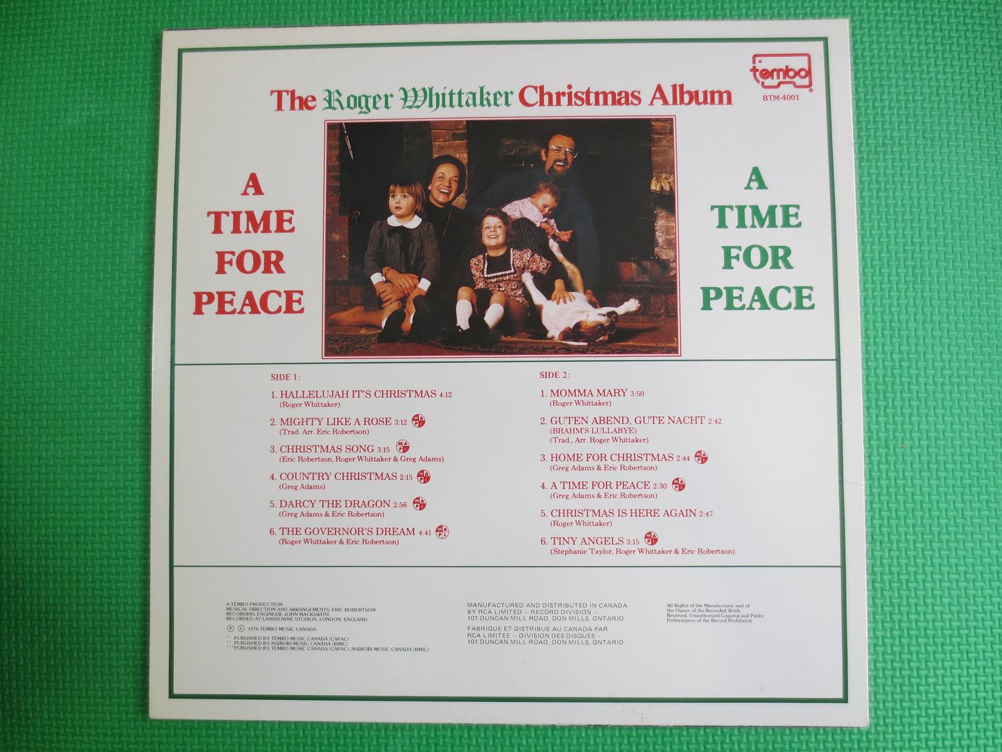 ROGER WHITTAKER, CHRISTMAS, Roger Whittaker Lp, Country Records, Christmas Vinyl, Christmas Records, Christmas Lp, Records, 1976 Records