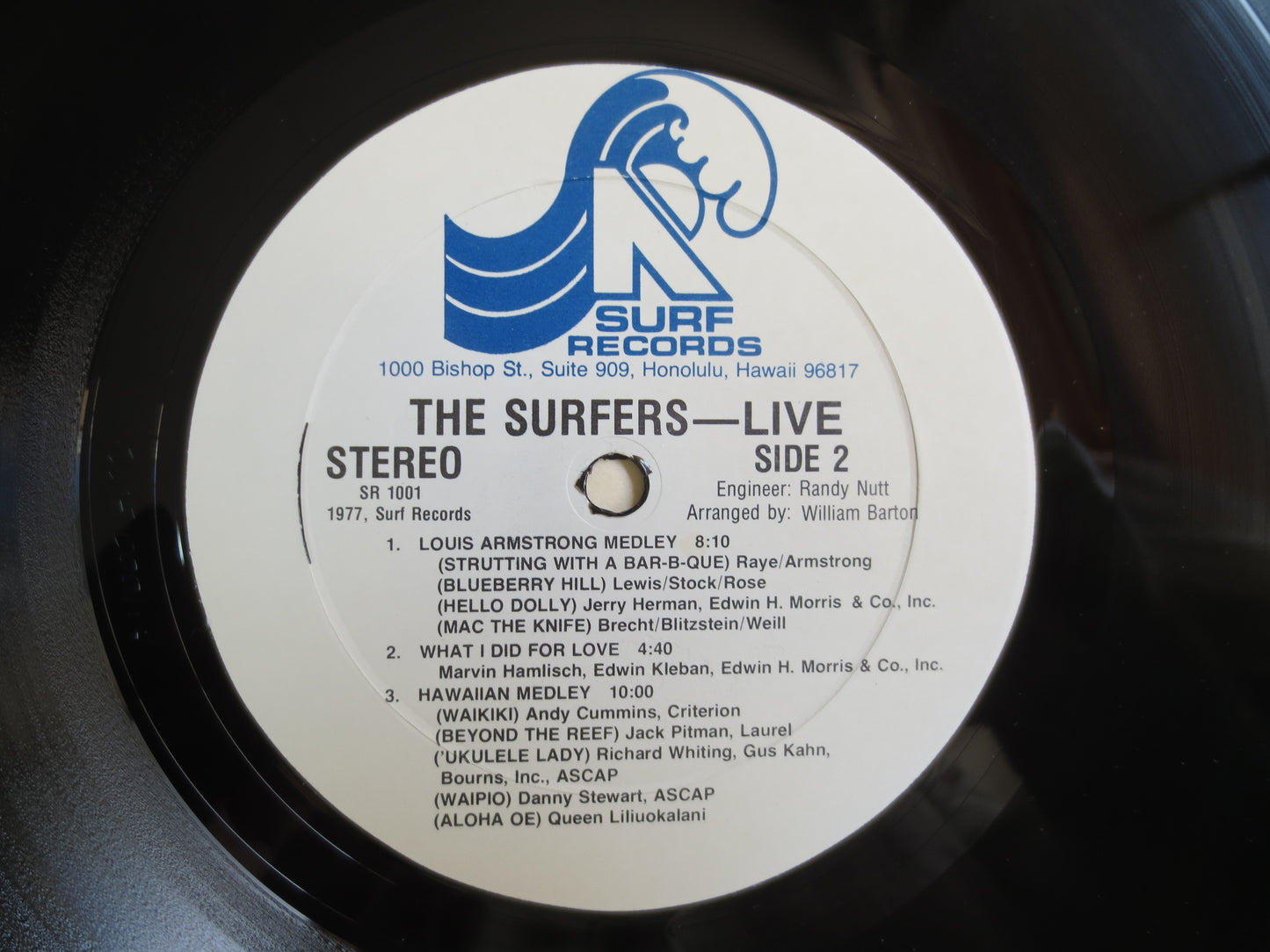 The SURFERS, LIVE, AUTOGRAPGHED, The Surfers Record, The Surfers Album, The Surfers Lp, Pop Music Record, 60s Music Record, 1978 Records