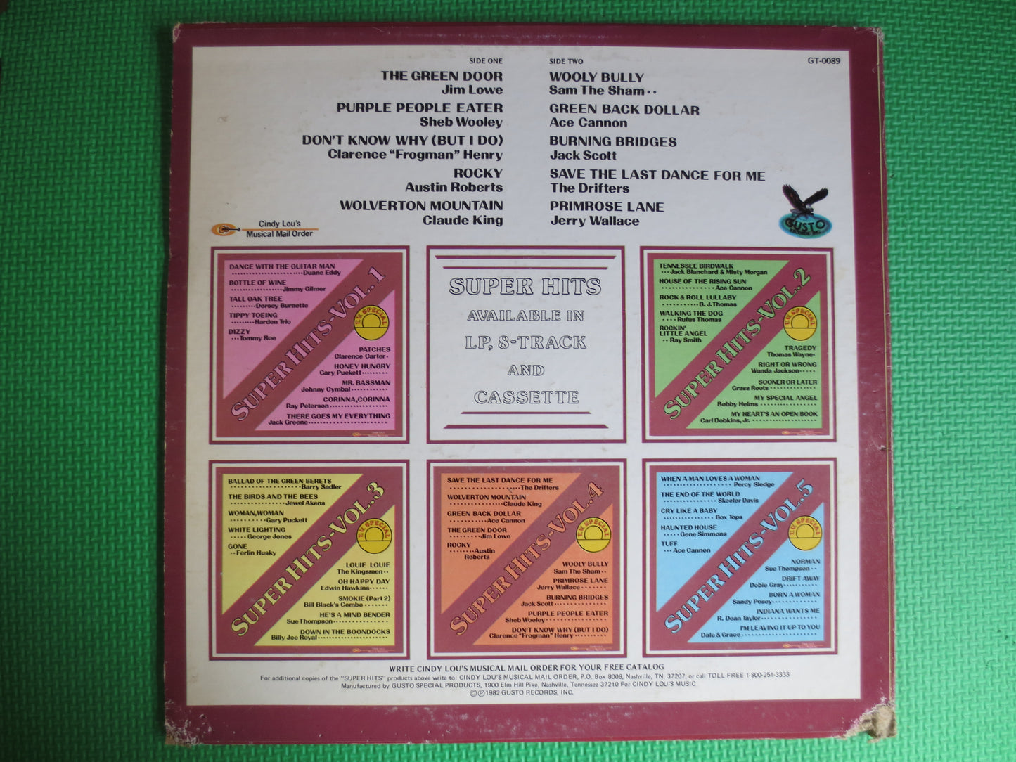 The SUPER Hits, Vol 4, ACE Cannon Records, Austin Roberts Record, Jack Scott Record, Jerry Wallace Record, Jim Lowe Record, 1982 Records