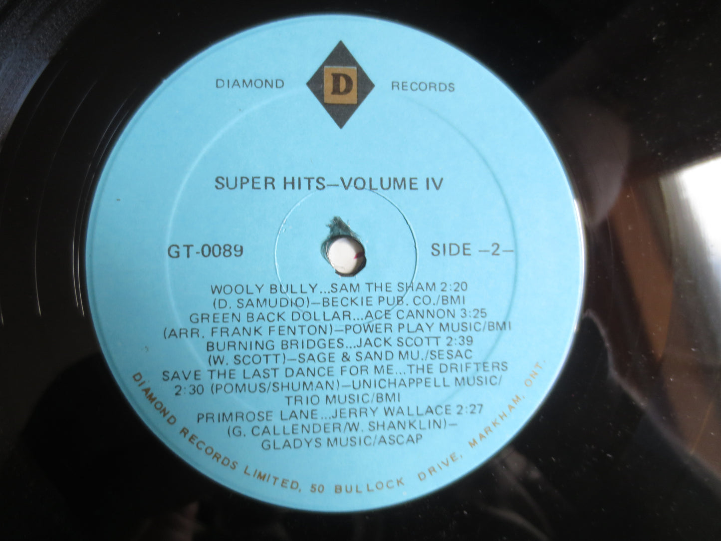 The SUPER Hits, Vol 4, ACE Cannon Records, Austin Roberts Record, Jack Scott Record, Jerry Wallace Record, Jim Lowe Record, 1982 Records