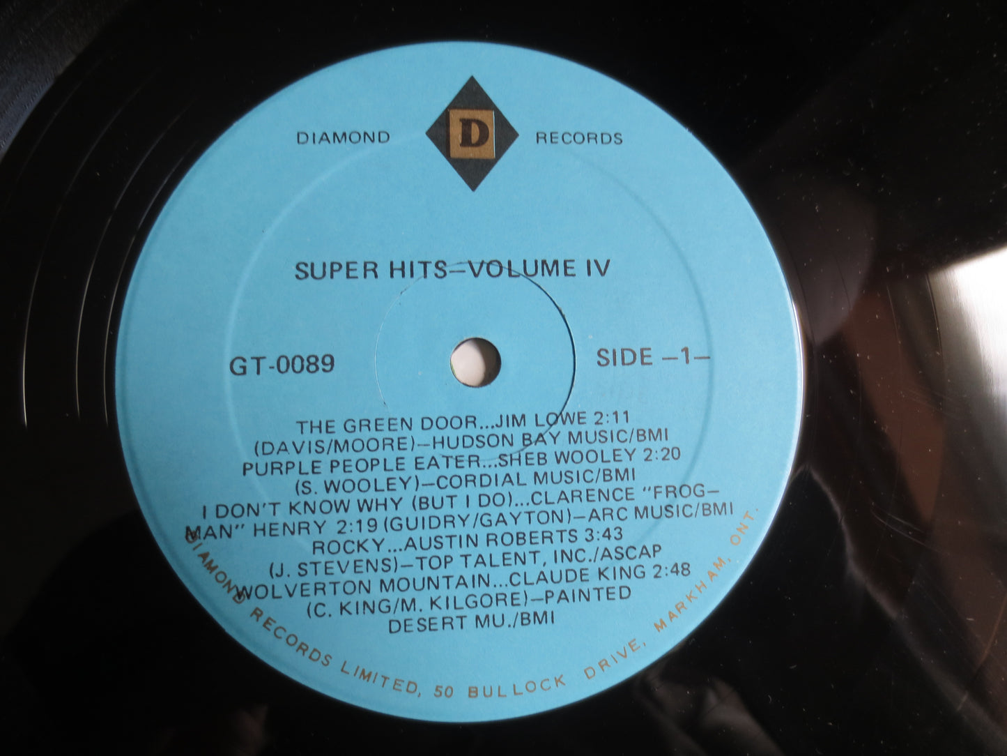 The SUPER Hits, Vol 4, ACE Cannon Records, Austin Roberts Record, Jack Scott Record, Jerry Wallace Record, Jim Lowe Record, 1982 Records