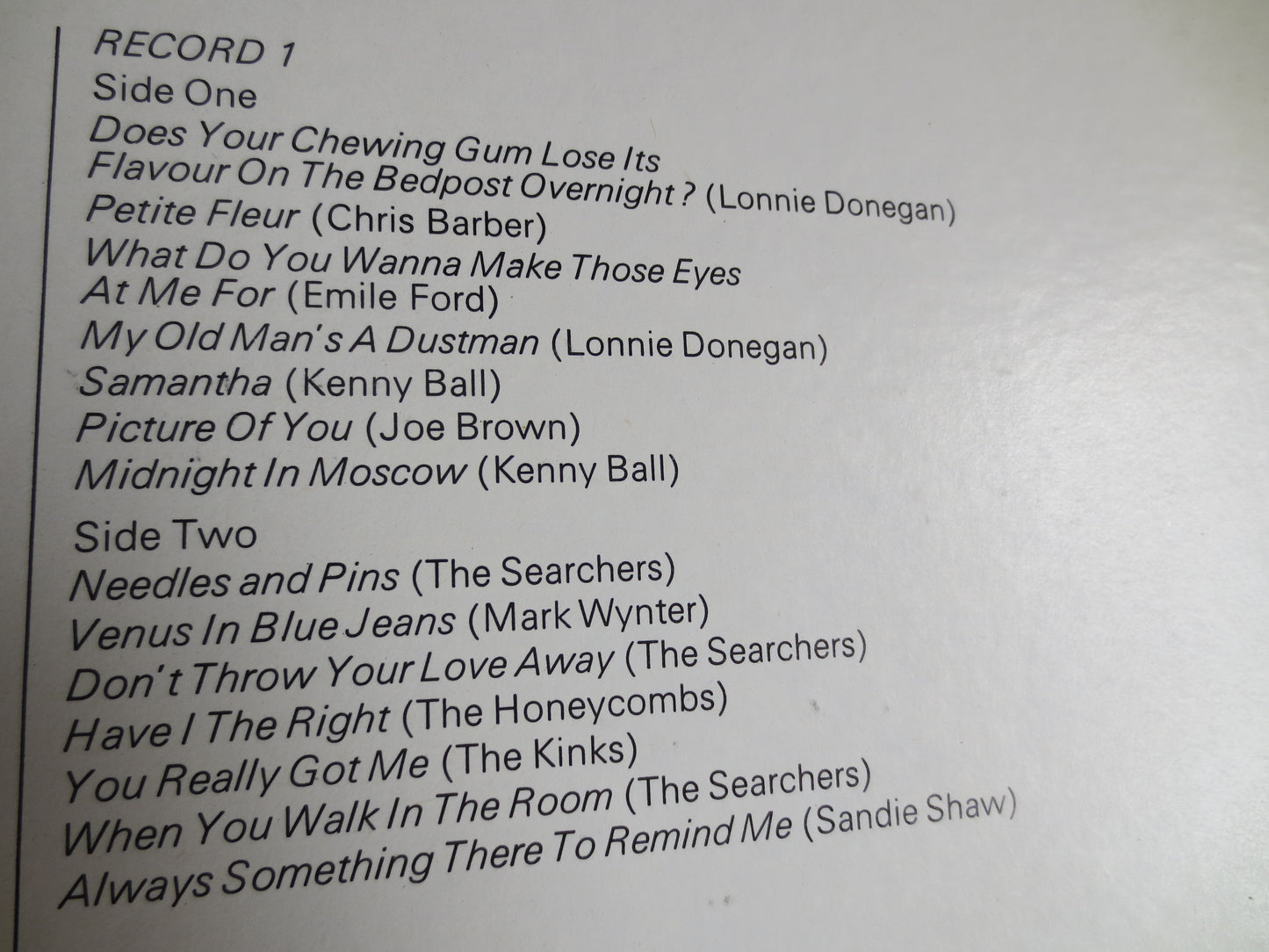 TEN YEARS of GOLDEN Hits, The Kinks Record, The Searches Record, Donovan Record, Sandie Shaw Record, Jackie Trent Record, Lps, 1969 Records