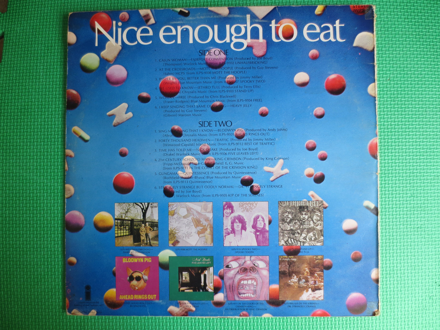 NICE ENOUGH To EAT, King Crimson Record, Jethro Tull Record, Traffic Record, Spooky Tooth Record, Blodwyn Pig Record, Rock Lps, 1969 Records