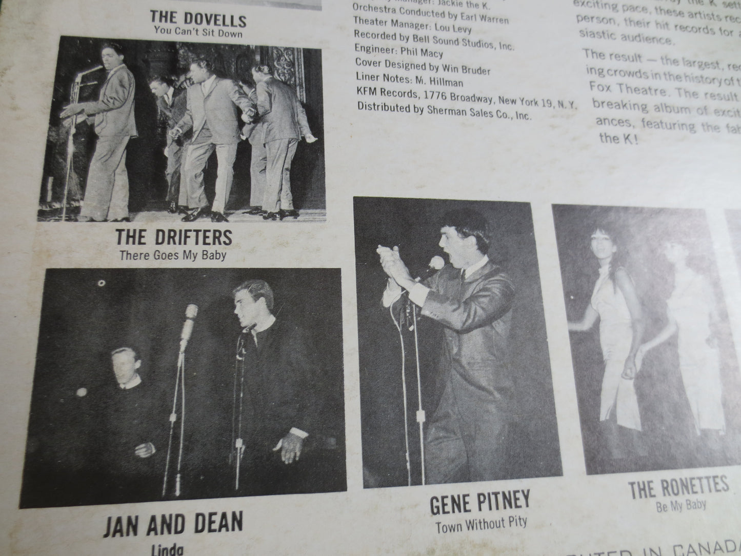 MURRAY the K, LIVE from the BROOKLYN Fox, Murray the K Record, Murray the K Album, Murray the K Lp, The Angels Record, Rock Lp, 1963 Records