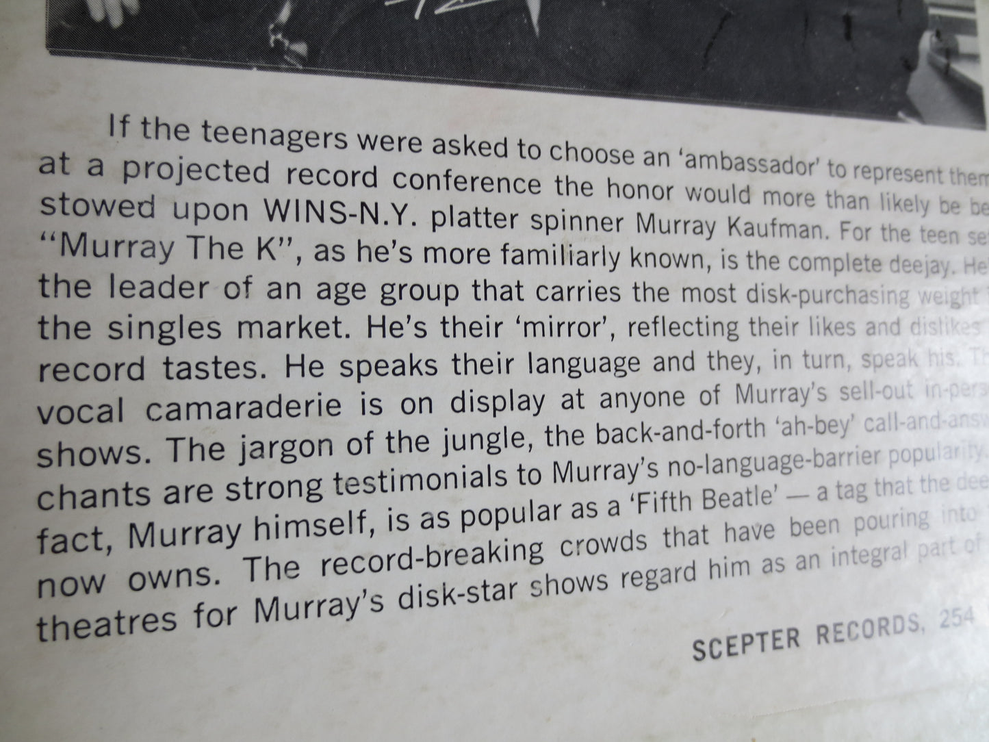 MURRAY the K, The FIFTH BEATLE, Murray the K Record, Murray the K Album, Murray the K Lp, Clark Jackson Album, Chiffons Record, 1964 Records