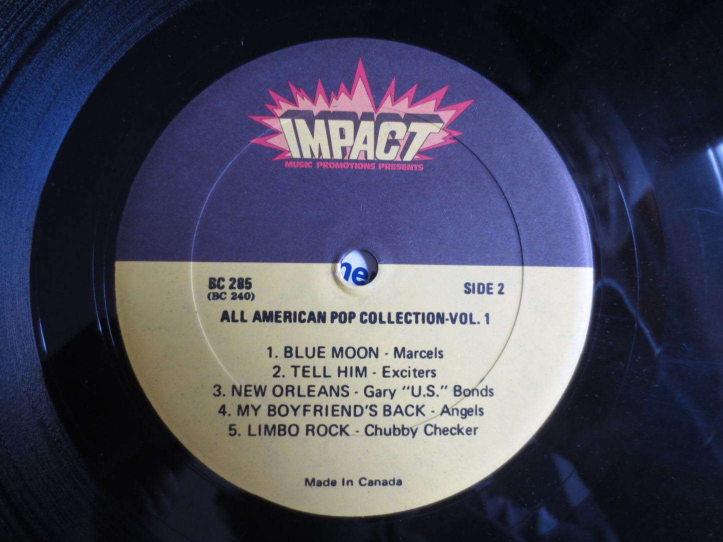 All AMERICAN POP, ORIGINAL Hits, Impact Records, Marcels Record, Crystals Record, Angels Lp, Jimmy Gilmer Lp, Duane Eddy Lp, 1980 Records