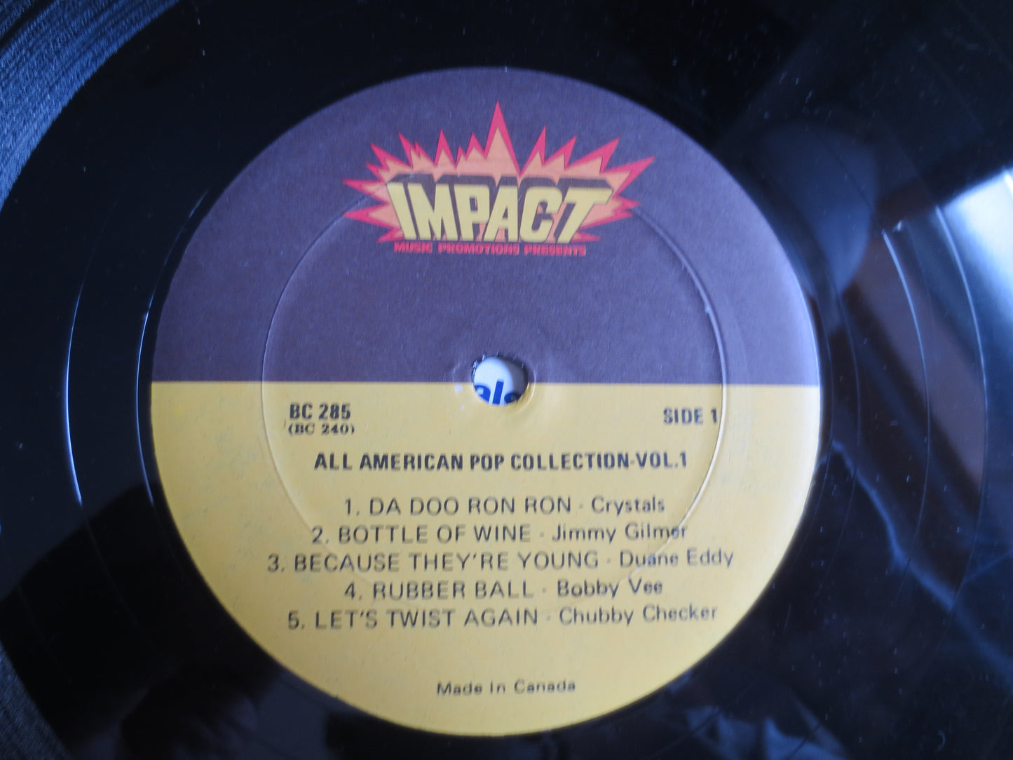 All AMERICAN POP, ORIGINAL Hits, Impact Records, Marcels Record, Crystals Record, Angels Lp, Jimmy Gilmer Lp, Duane Eddy Lp, 1980 Records