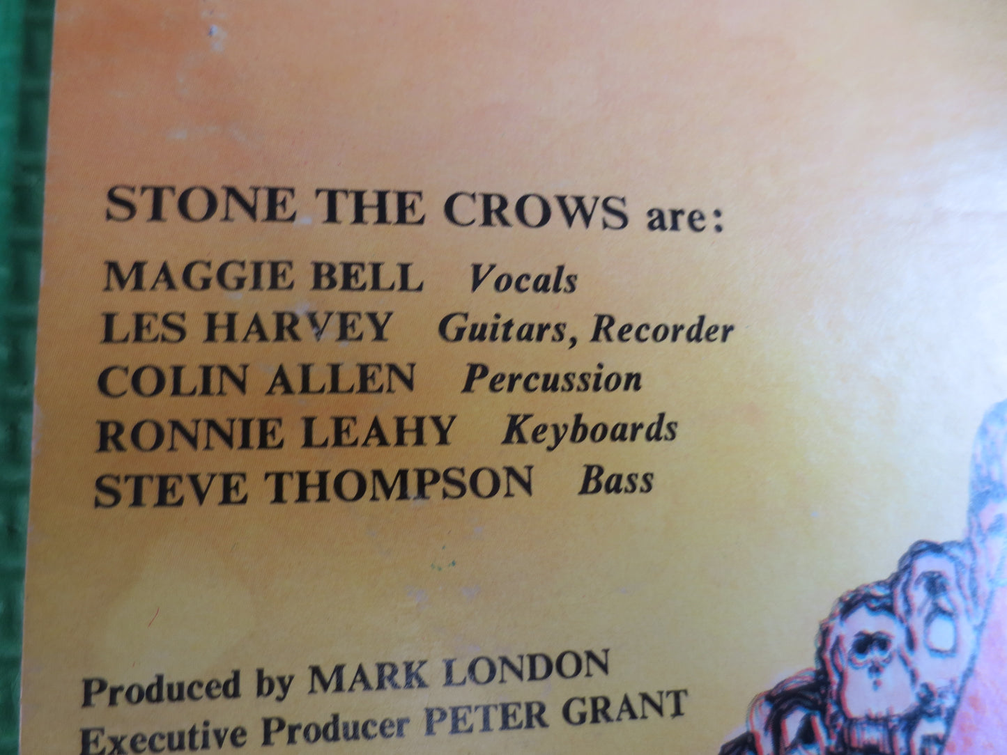 STONE the CROWS, Teenage Licks, Stone the Crows Album, Stone the Crows Lp, Blues Rock Record, Rock and Roll Record, Blues Lp, 1972 Records