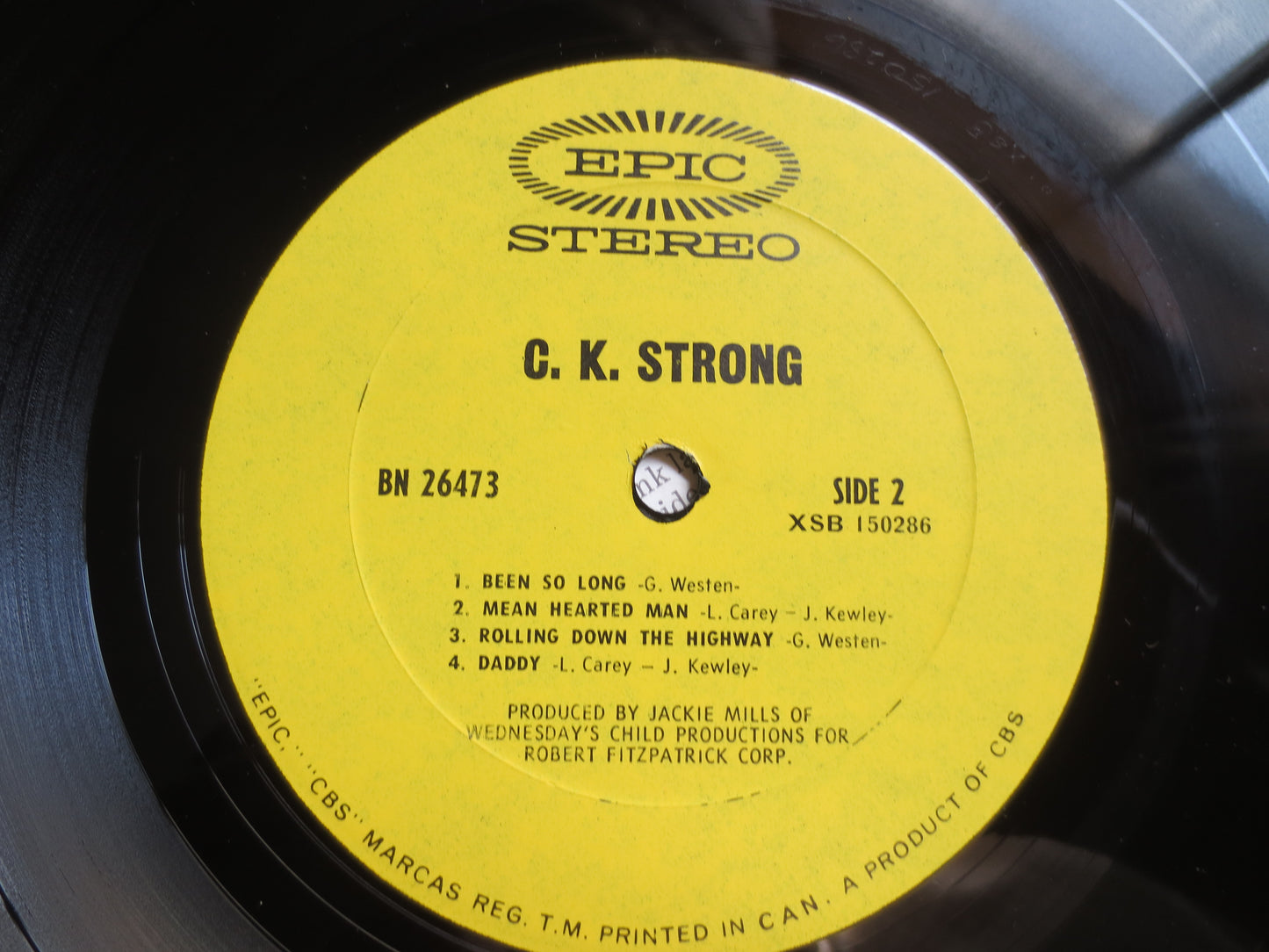 C K STRONG, PSYCHEDELIC Rock, BLUES Rock, C K Strong Record, C K Strong Album, C K Strong Lp, Psychedelic Records, Rock Albums, 1969 Records